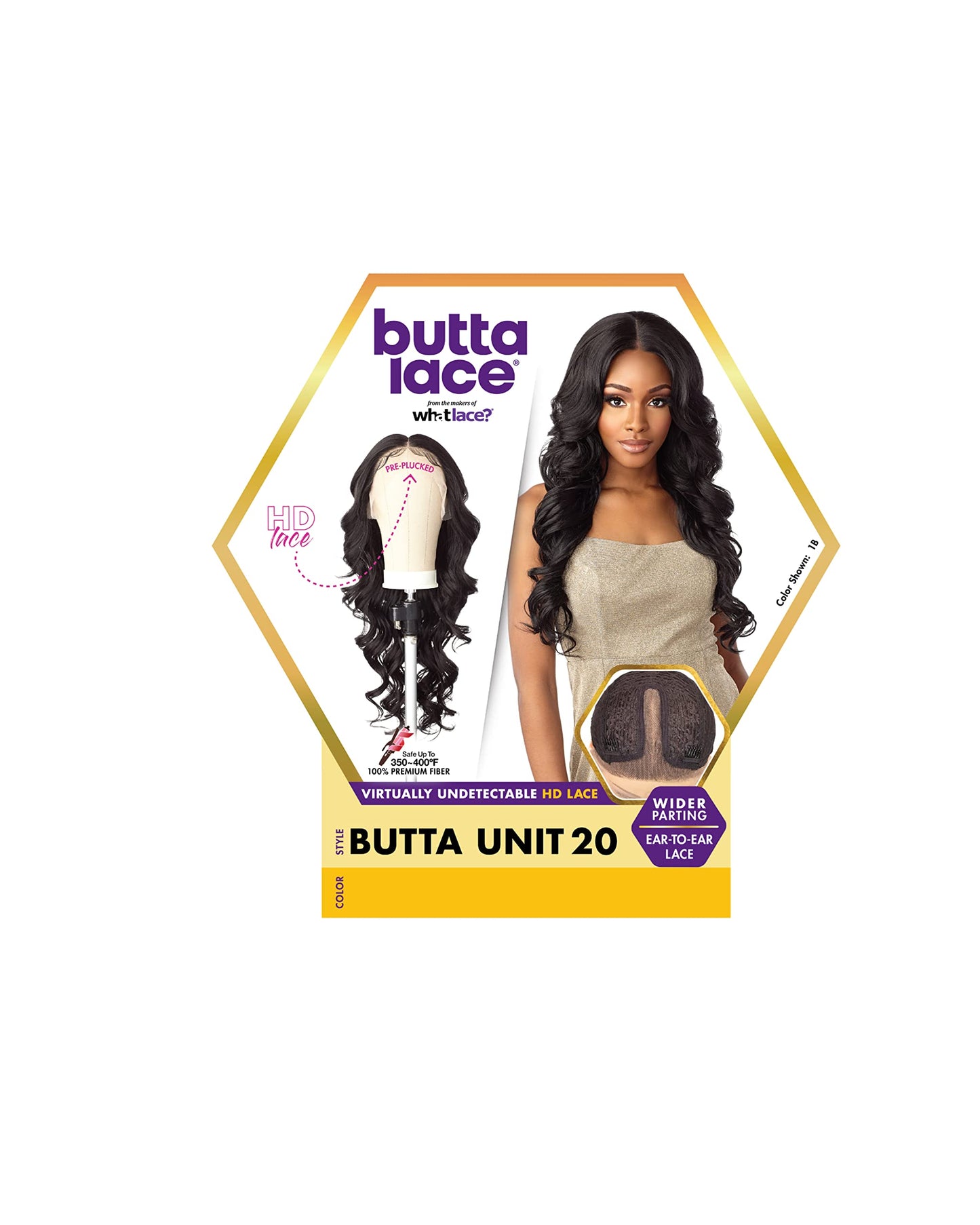 Sensationnel Butta Synthetic HD Lace Front Wig - BUTTA UNIT 20 (Color:1 Jet Black)