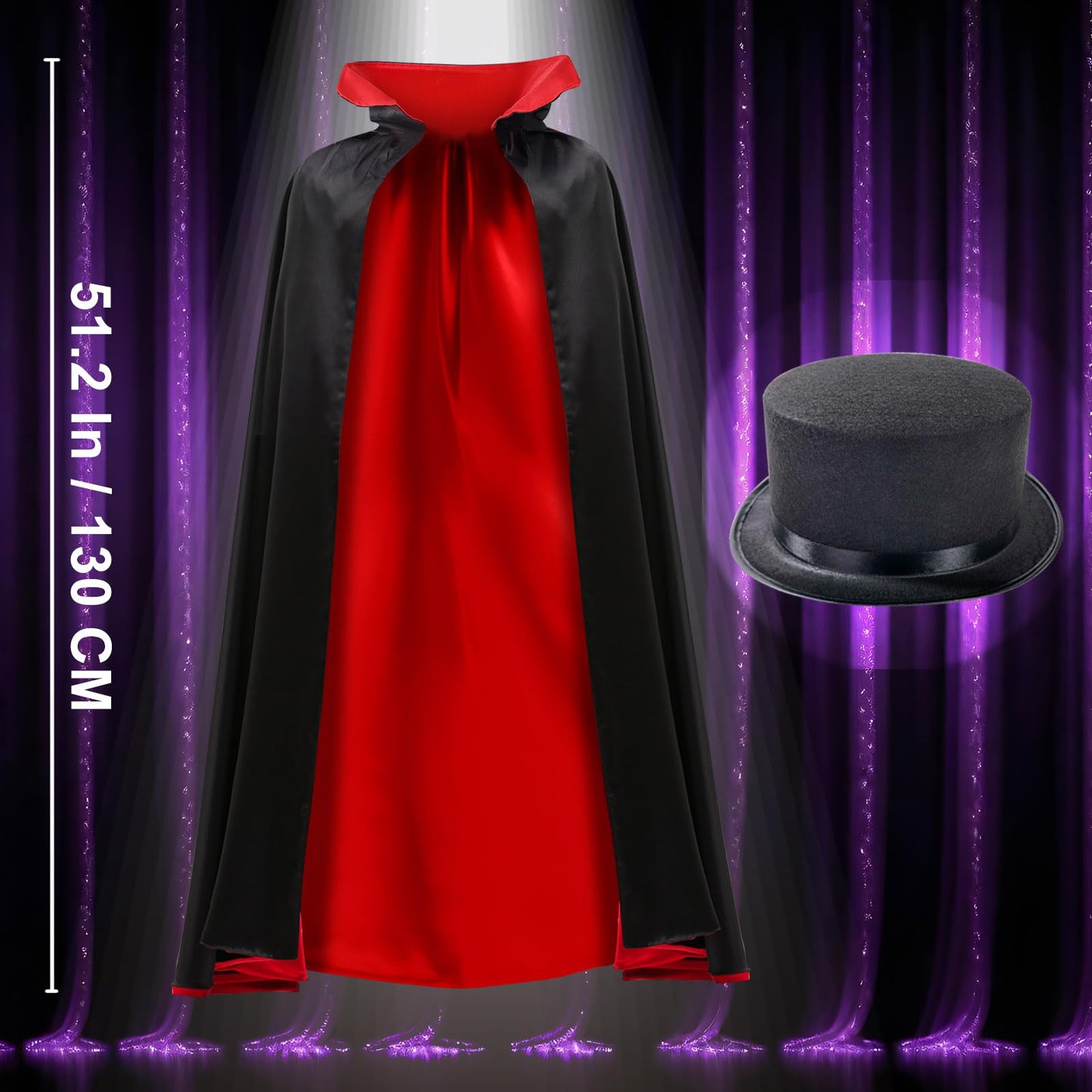 PATIFEED Kids Magic Kit, Magician Costume for Pretend Play, Magic Set with Instructions for Each Trick for Kids Ages 6 7 8 9 10 11 12