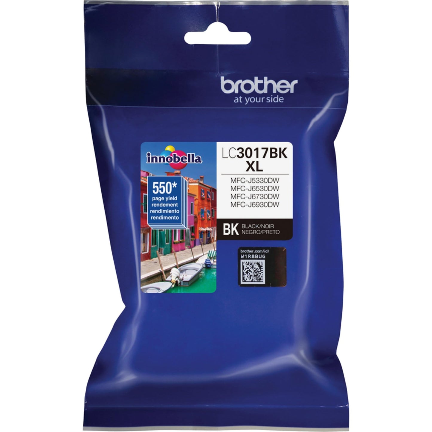 Brother Genuine LC3017BKS High-Yield Black Ink Cartridge, Higher Yield for Value, Original Ink Replacement Cartridge, Ink for Brother Inkjet Printers MFC-J5330DW, MFC-J6930DW, MFC-J6530DW