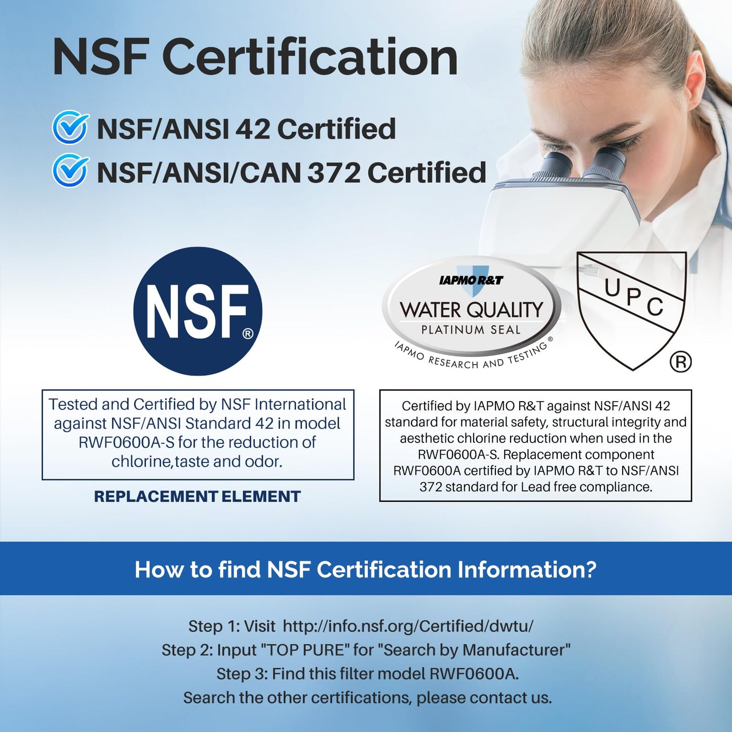 ICEPURE RWF0600A NSF/ANSI 42 Refrigerator Water Filter Compatible for GE MWF, MWFINT, MWFA, HDX FMG-1, GSE25GSHECSS, 46-9991, GSH25JSDDSS, GSHS6LGBBHSS, PC75009, RWF1060,GSHS6HGDBCSS, 3PACK