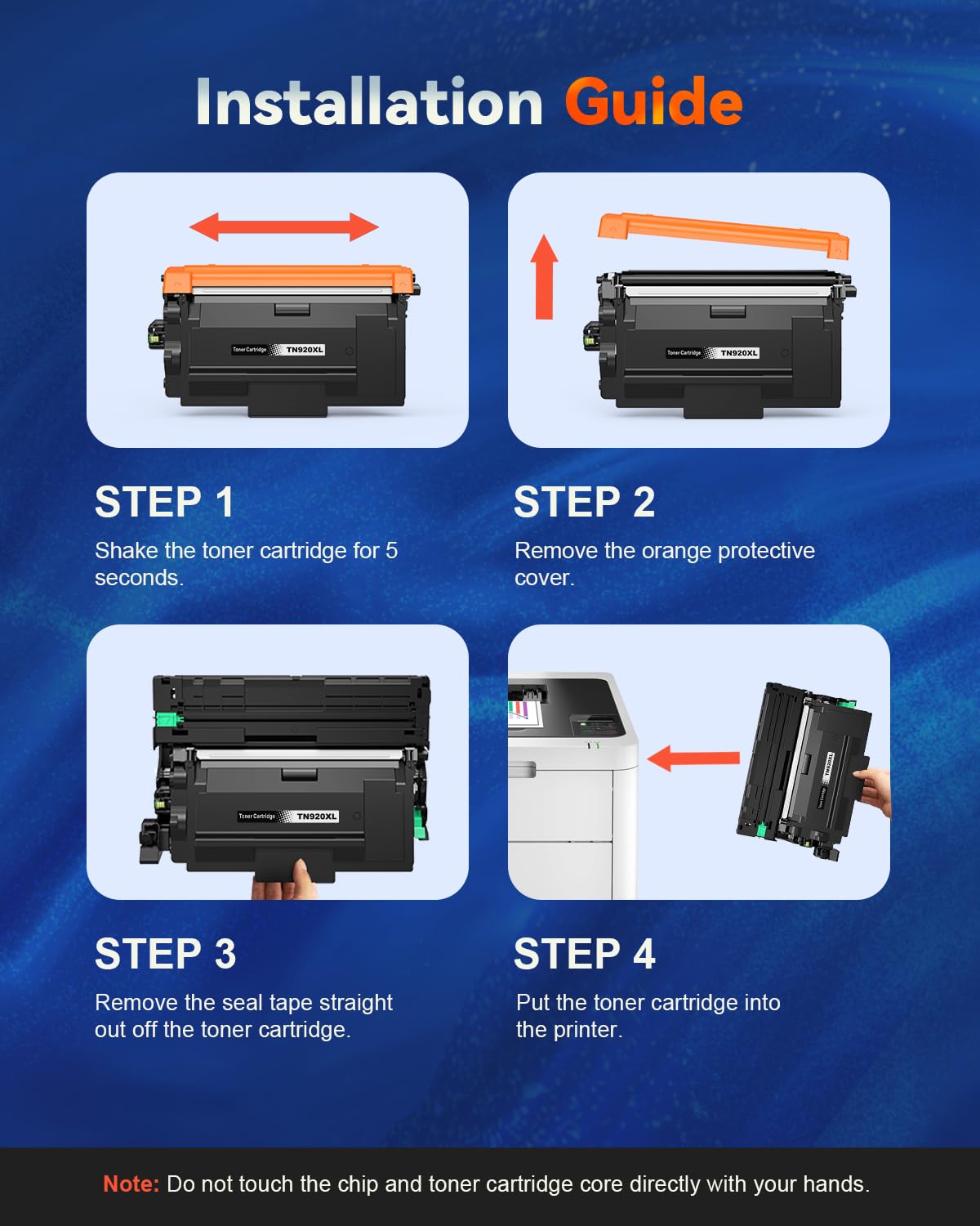 (with Chip) TN920XL Toner Cartridge Compatible Replacement for TN920XL TN 920 TN-920XL TN920UXXL Work with HL-L6210DW HL-L6210DWT HL-L6310DW HL-L5210DW HL-L5210DWT HL-L5210DN Printer Toner (1 Black)