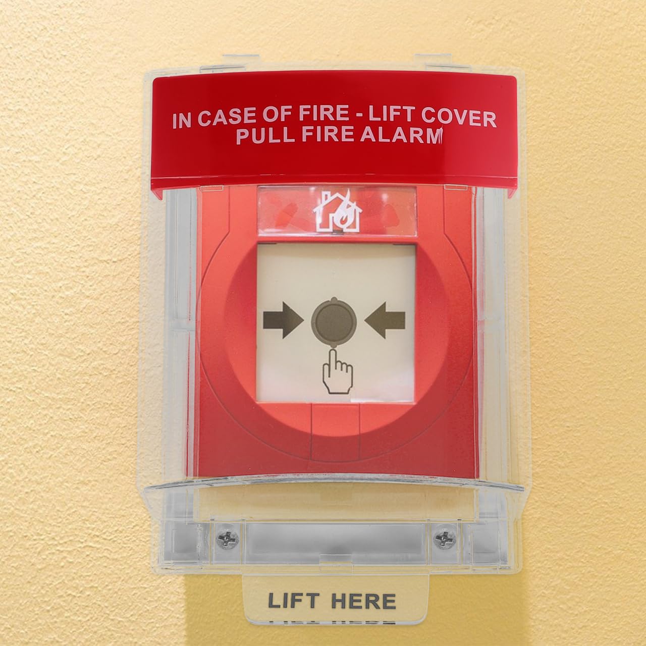 8.45 * 5.11 * 2.16Inch Fire Alarm Cover,Fire Pull Station Cover Full Coverage Protector - Easy Installation for Manual Pull Stations