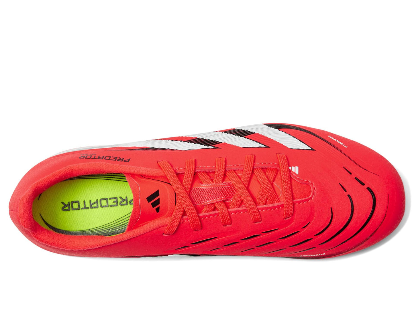 adidas Unisex-Kids League Predator Firm Ground/Multi Ground Soccer,Lucid Red/White/Black,6