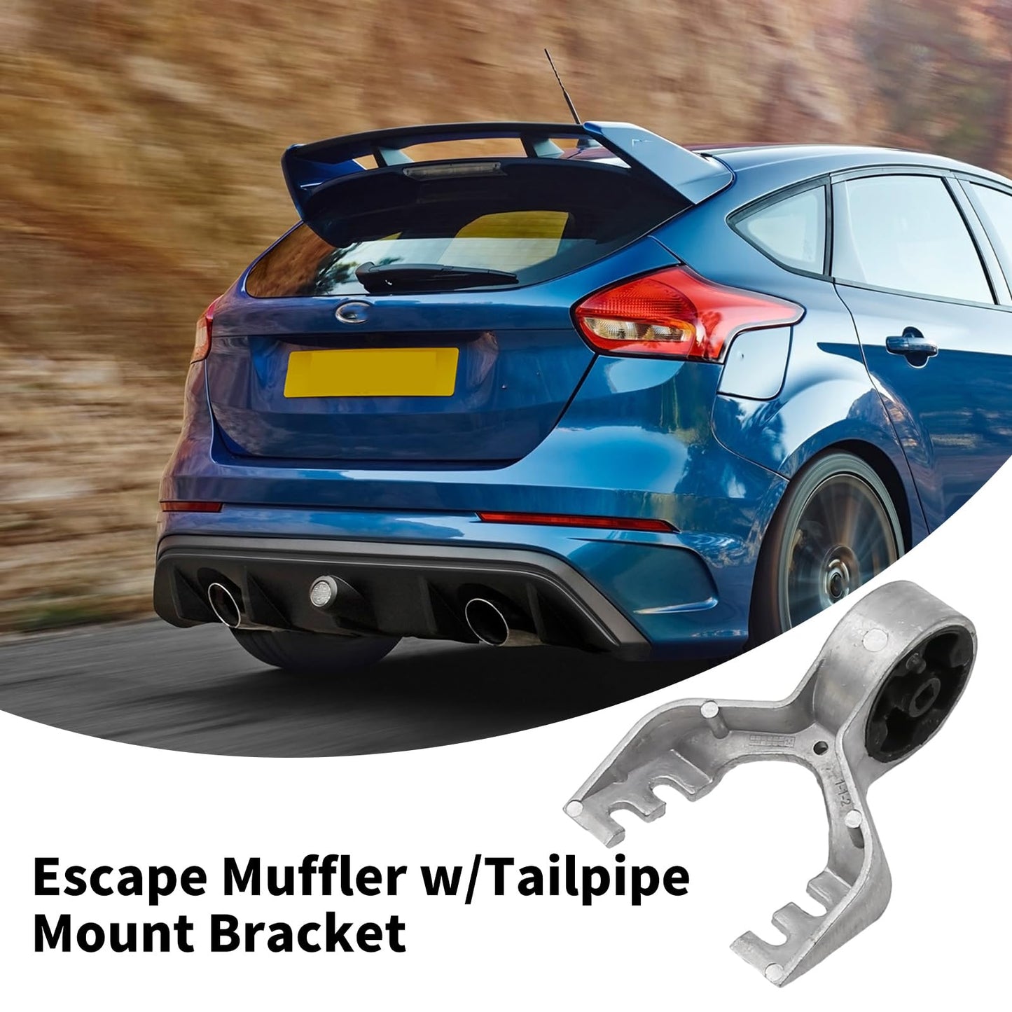 Vkinman CV6Z-5K291-K Escape Muffler Tailpipe Mount Brackets Replacement for Ford 2013-2019 Exhaust Hanger Bracket CV6Z5K291K (2PCS)