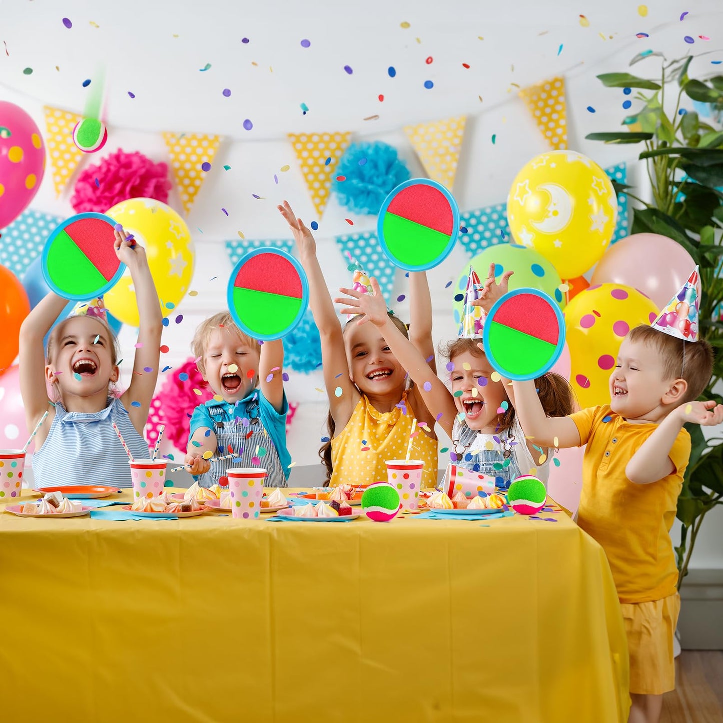 Ayeboovi Toss and Catch Ball Set Outdoor Toys for Kids Yard Games Beach Toys Outside Games for 3 4 5 6 7 8 9 10 Year Old Boys Girls (Upgraded)