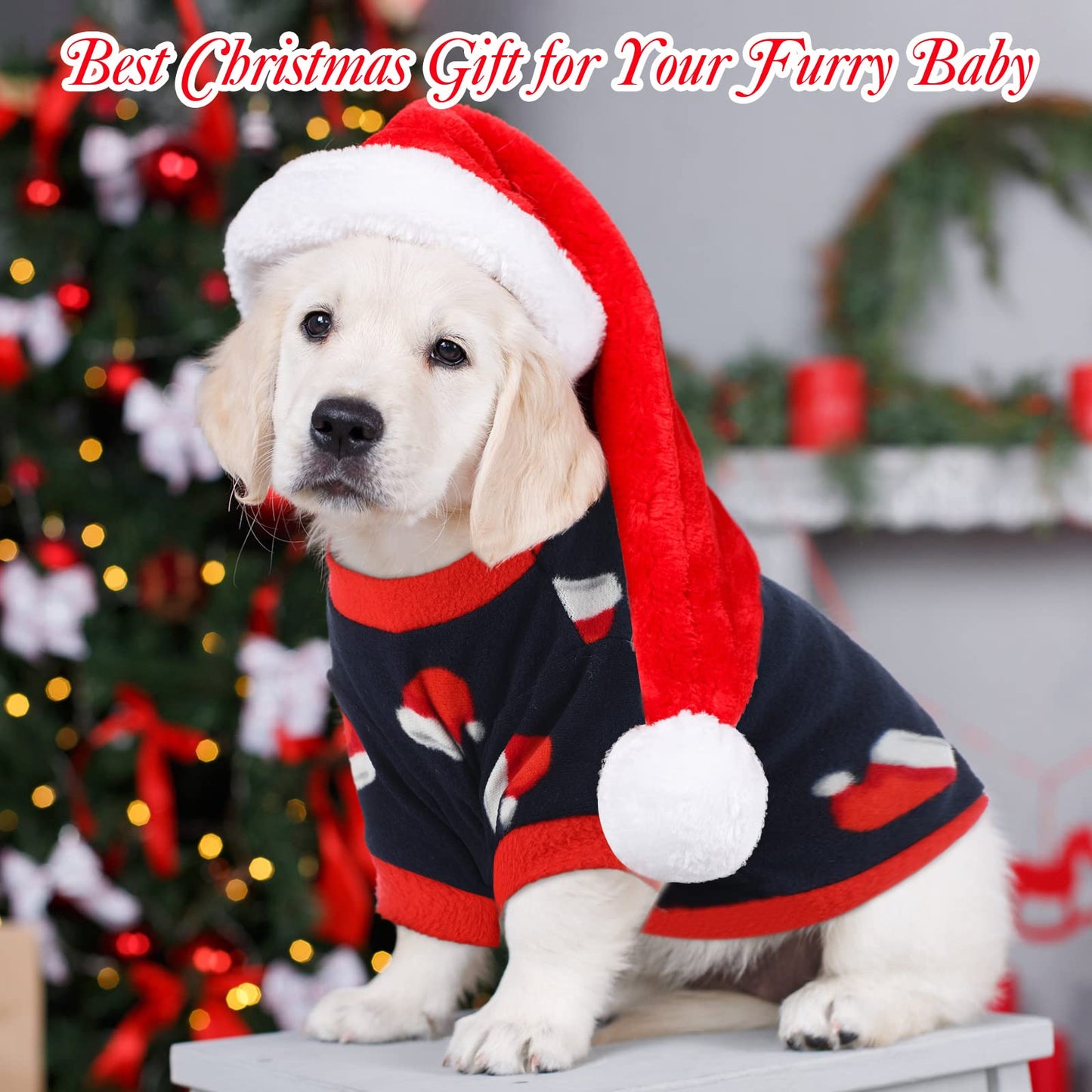 Weewooday 8 Pieces Dog Sweaters Winter Chihuahua Clothes Outfits Puppy Sweater Dog Warm Shirt Puppy Clothes for Winter Colorful Thickening Pajamas for Pets Pup Cat, Medium