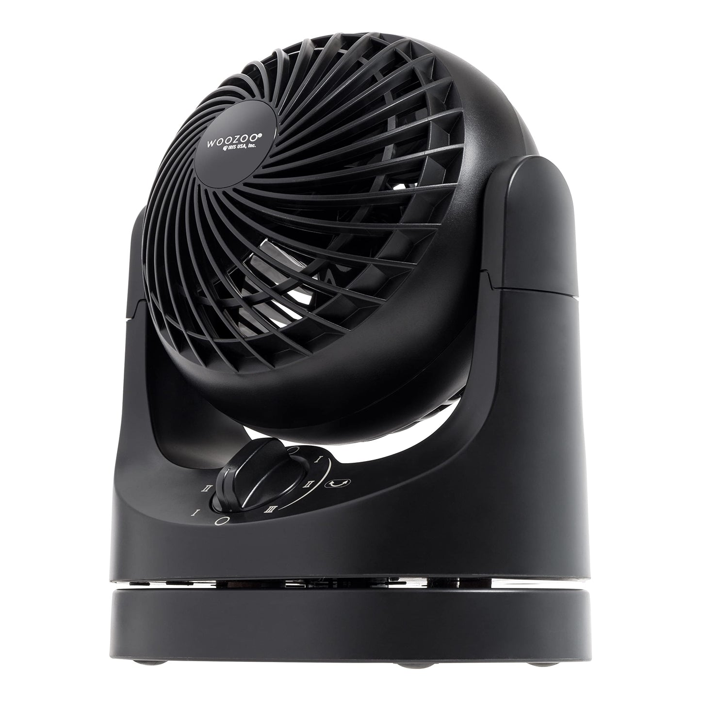 IRIS USA WOOZOO Desk Fan, Oscillating Table Air Circulator, 3 Speeds, 32ft Max Air Distance, 112° Adjustable Tilt, 27.5db Low Noise Motor, Small Fan for Bedroom, Office, Dorm, Black