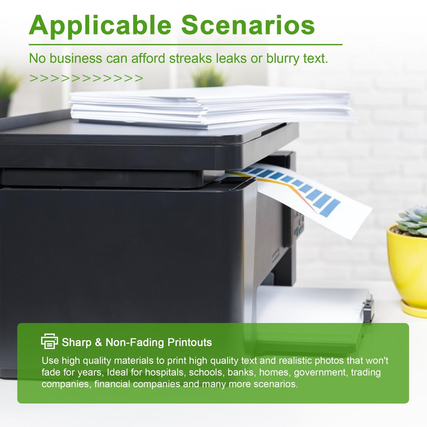 932XL 933XL Ink Cartridge Combo Pack (4 Pack, 1Black/1Cyan/1Magenta/1Yellow) -Compatible 932XL 933XL Ink Cartridge Replacement for HP Officejet 6100 6600 6700 7110 7610 7612 Printer