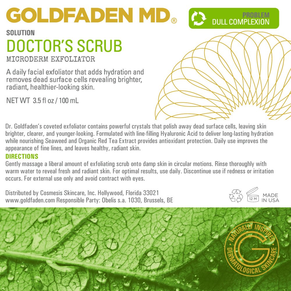 Microderm Daily Facial Exfoliator Doctorâ‚¬s Scrub for Face | w/Ruby Crystals Hyaluronic Acid & Seaweed Extract | Buffs & Reveals Brighter Radiant Healthier Looking Skin | NET WT 1.7 ïâ€š oz / 50 mL