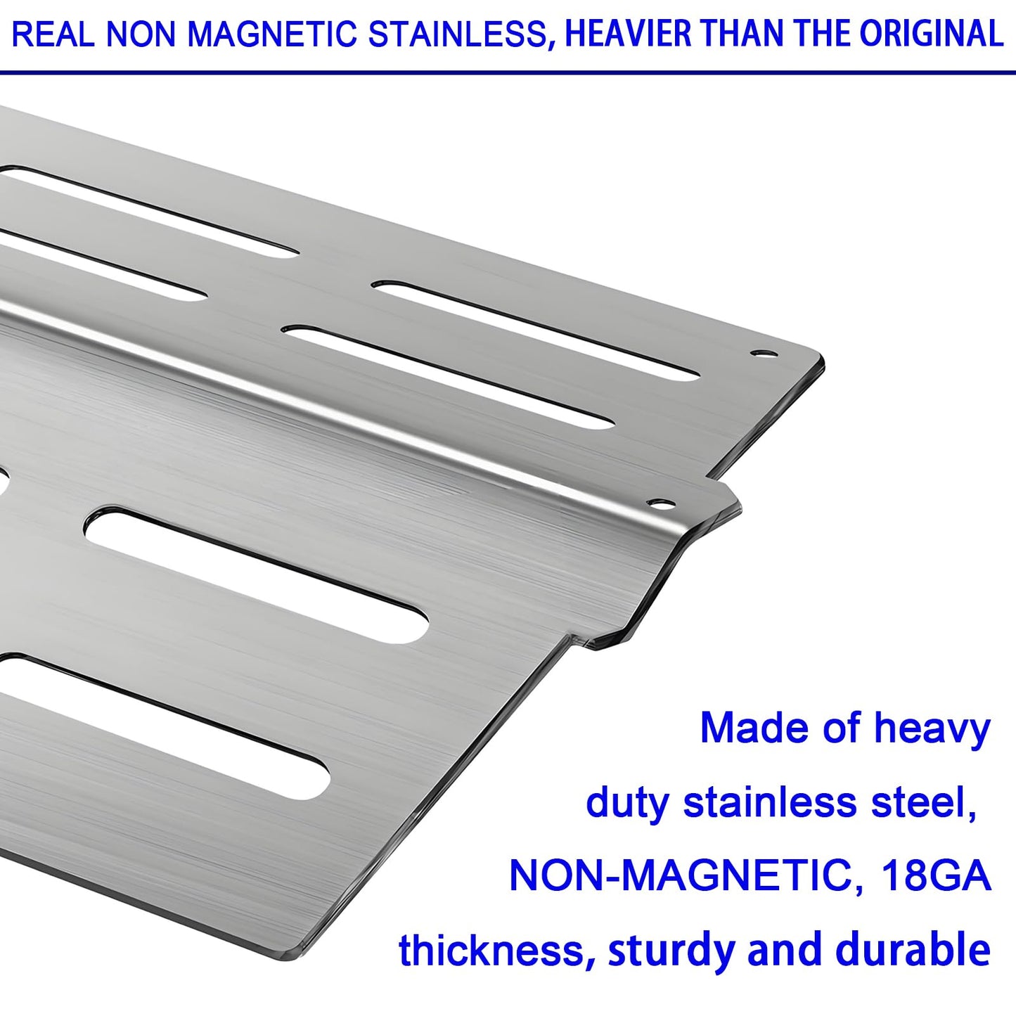 15.3" Flavorizer Bars Heat Deflector Kit for Weber Genesis 300 Series E310 E320 E330 EP310 EP320 EP330 with Front Control Knob(2011-2016), Heat Plate for Weber Genesis Grill Parts Weber 7620 7622