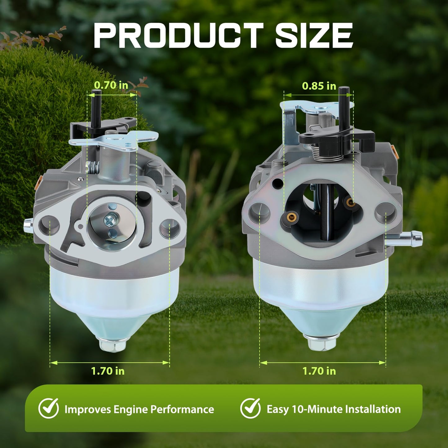 GCV160 Carburetor for Honda GCV160 GCV160A GCV160LA GCV160LA0 HRB216 HRS216 HRR216 Replaces 16100-Z0L-853 16100-Z0L-801 16100-Z0L-852 16100-Z0L-851 16100-Z0L-802 Manual Choke
