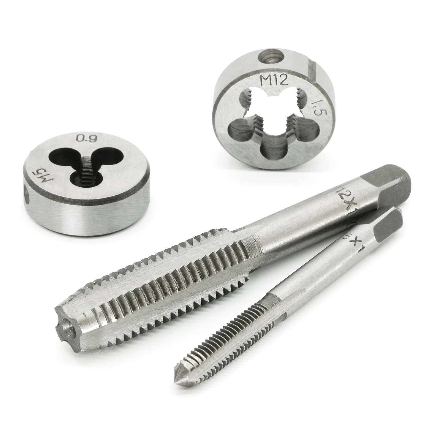 Axelord 40PCS Tap and Die Set, Metric Screw Threads M3, M4, M5, M6, M7, M8, M10, M12, Both Coarse and Fine Types | Essential Threading Tool Kit with Complete Handles, Accessories and Case