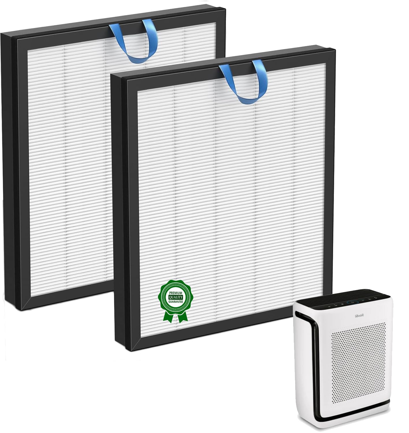 Vital 200S Replacement Filters for LEVOIT Vital 200S & Vital 200S-P Air Purifiers, H13 True HEPA & High-Efficiency Activated Carbon (Vital 200S-RF, LRF- V201-WUS), White, 2 Pack