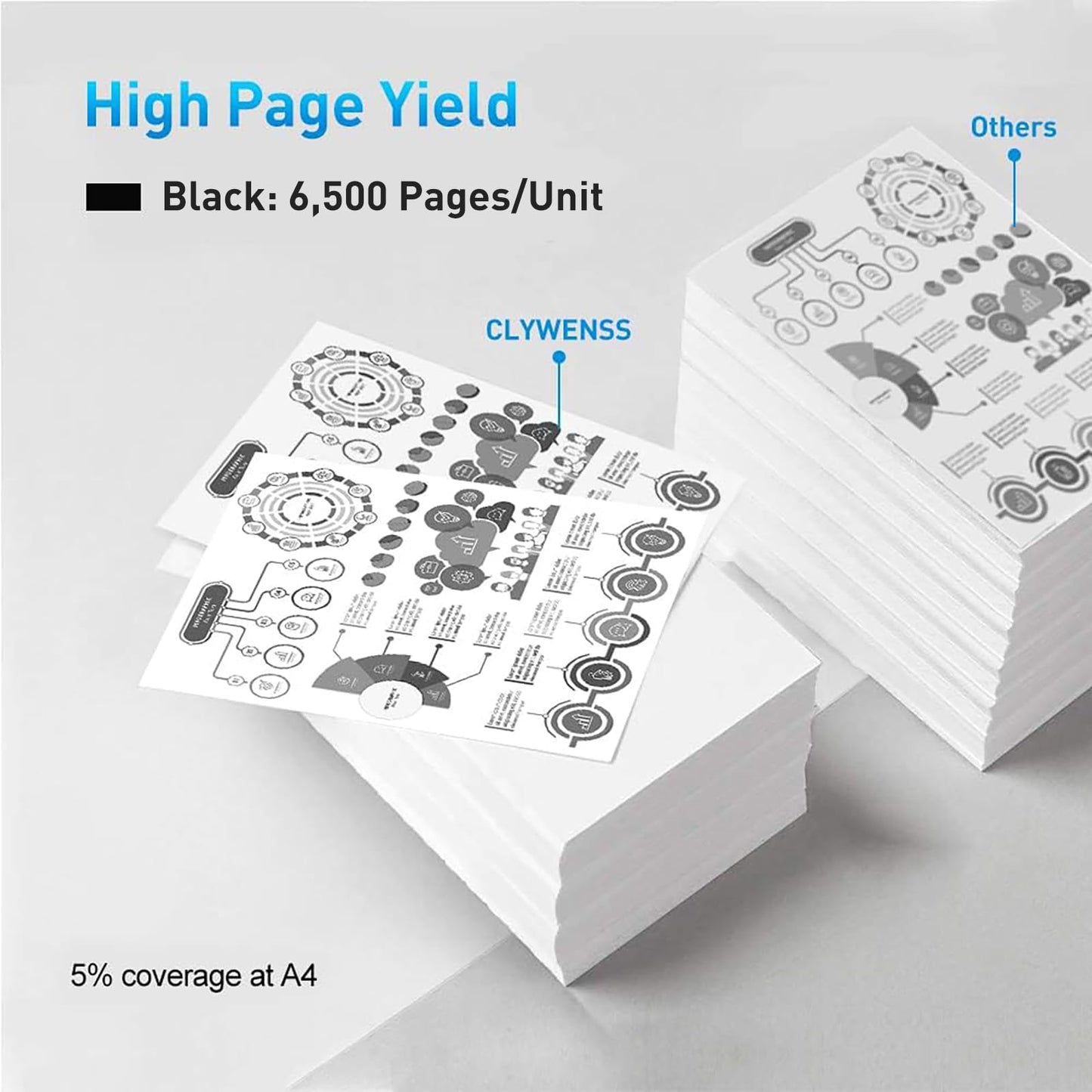 CLYWENSS 410X Black Toner Cartridge Replacement for HP 410X CF410X 410A CF410A for Color Pro M452dn M452dw M452nw MFP M477fdw M477fdn M477fnw M377dw Printer (2-Pack)