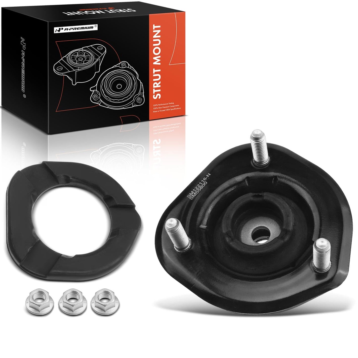 A-Premium Front Driver or Passenger Suspension Strut Mount Compatible with Dodge Ram 1500 2009-2010 Dakota 2008-2010 Ram 1500 2011-2016 Dakota 2011