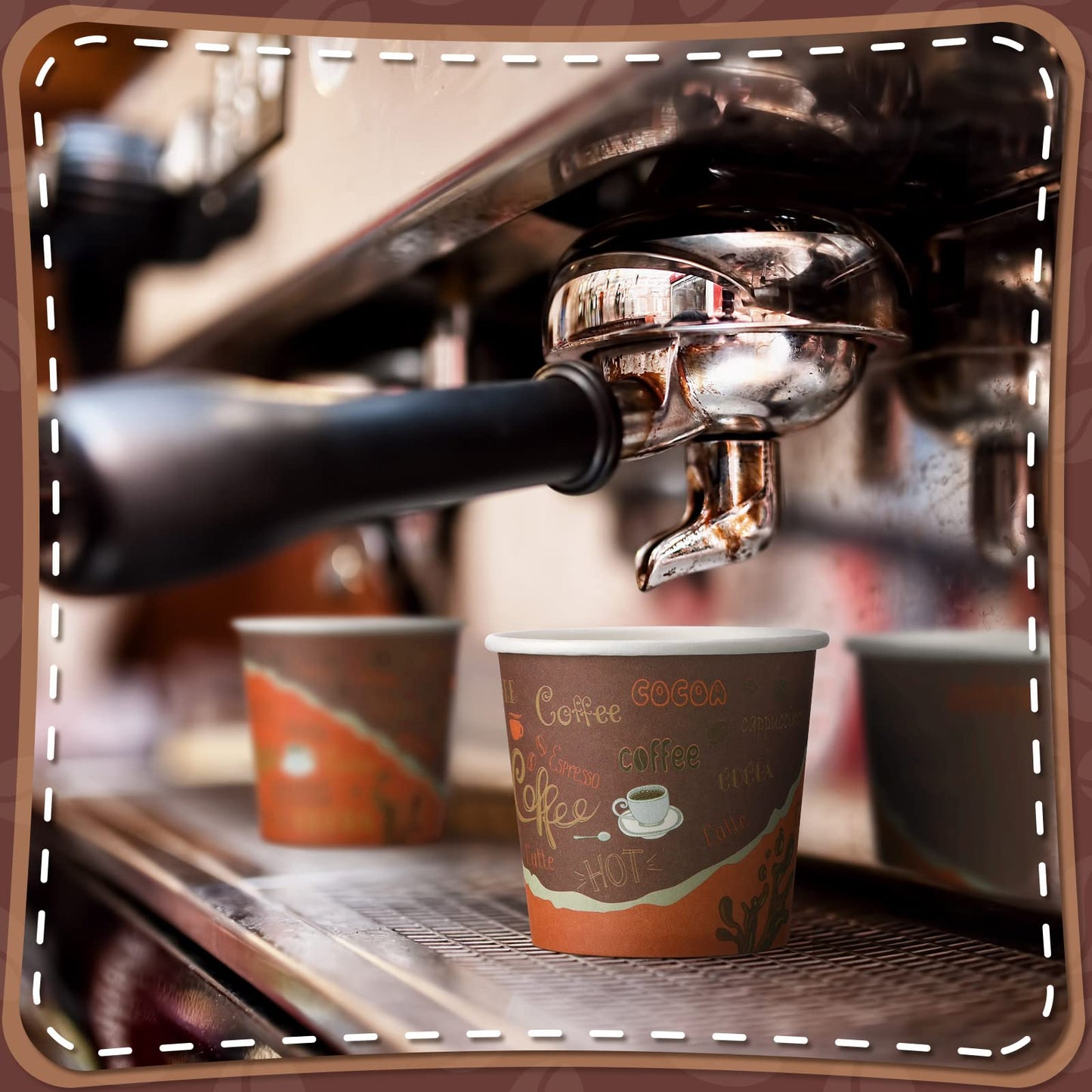 Funtery 200 Pieces Disposable Espresso Coffee Cups 3 oz Small Paper Cups for Coffee Tea Cocoa Juice Mini Paper Supplies for Cafes Offices and Home