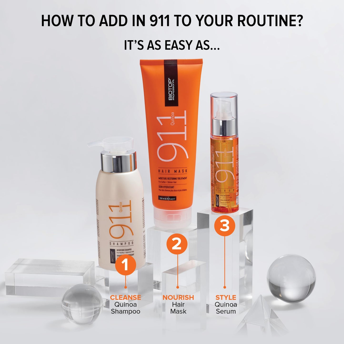 911 Hair Mask Quinoa for dry/colored/damaged hair 18.6 oz