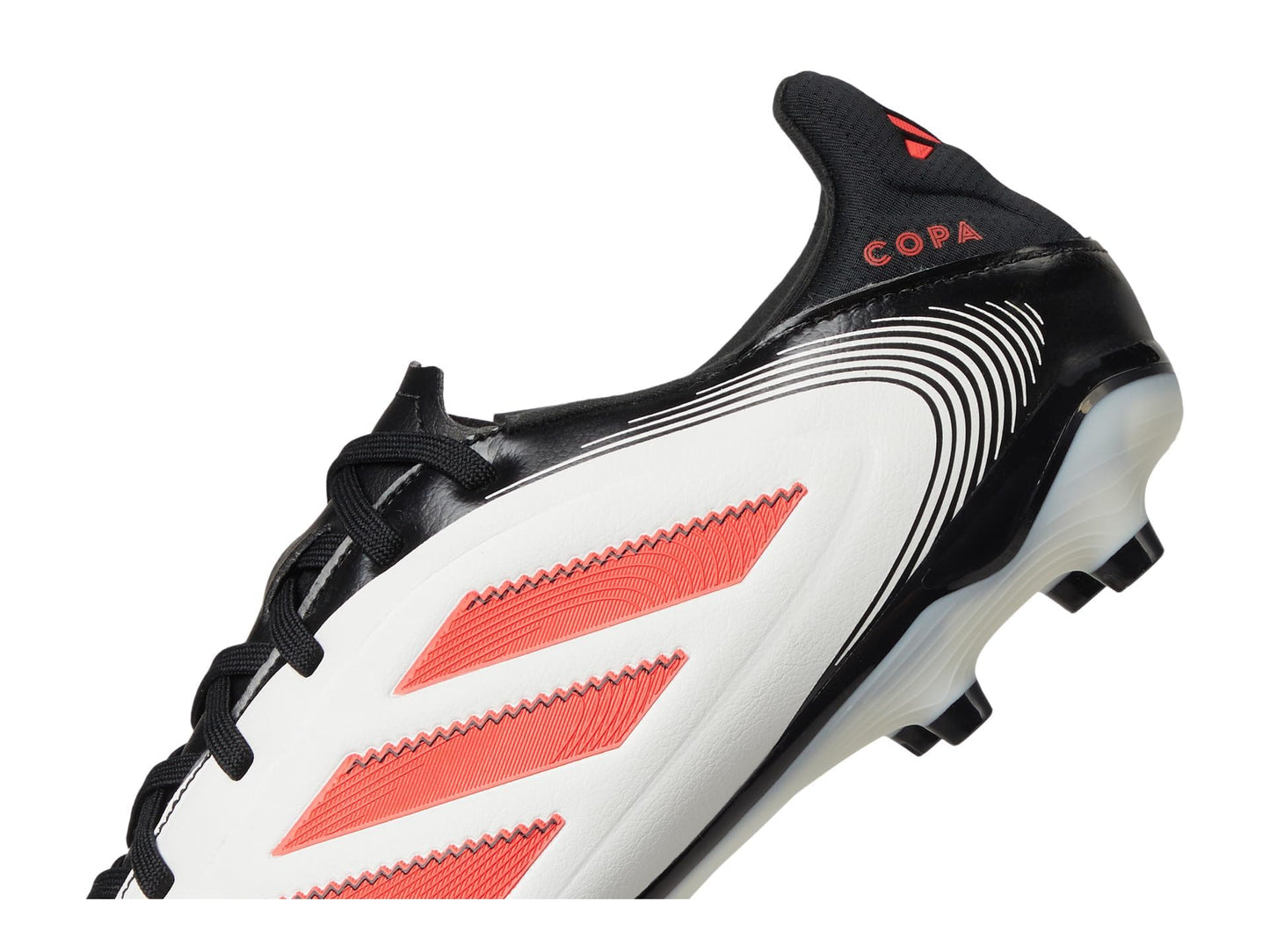 adidas Unisex-Adult Copa Pure 3 League Firm Ground/Multi Ground Soccer,White/Lucid Red/Black,13