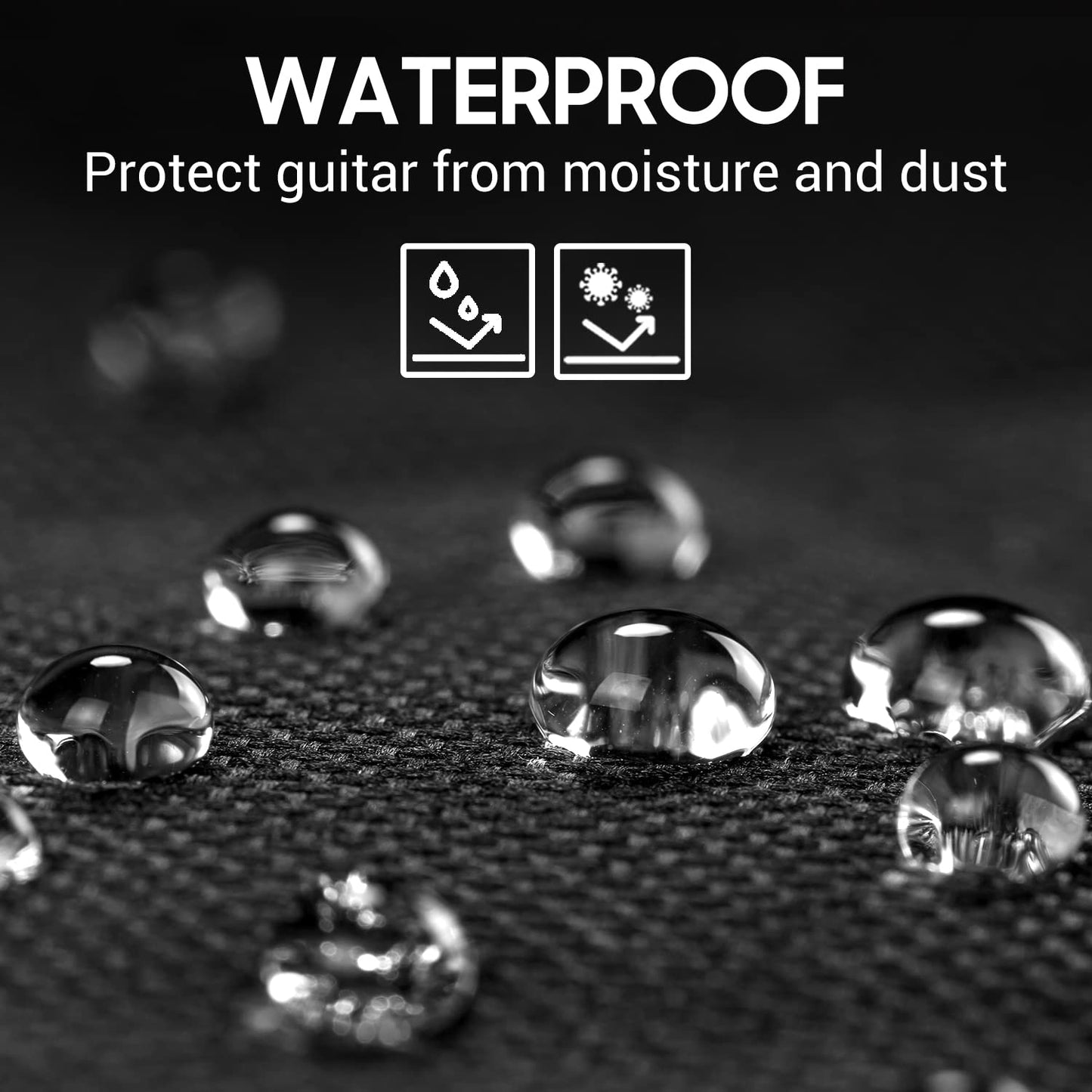 CAHAYA Guitar Bag Gig Bag Padded Backpack Oxford Cloth Water-Resistant with Large Pockets for Guitars Acoustic Guitar Bag CY000152
