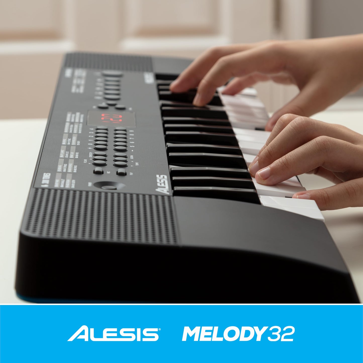 Alesis Melody 32 - Electric Keyboard Digital Piano with 32 Keys, Speakers, 300 Sounds, 300 Rhythms, 40 Songs, USB-MIDI Connectivity and Piano Lessons