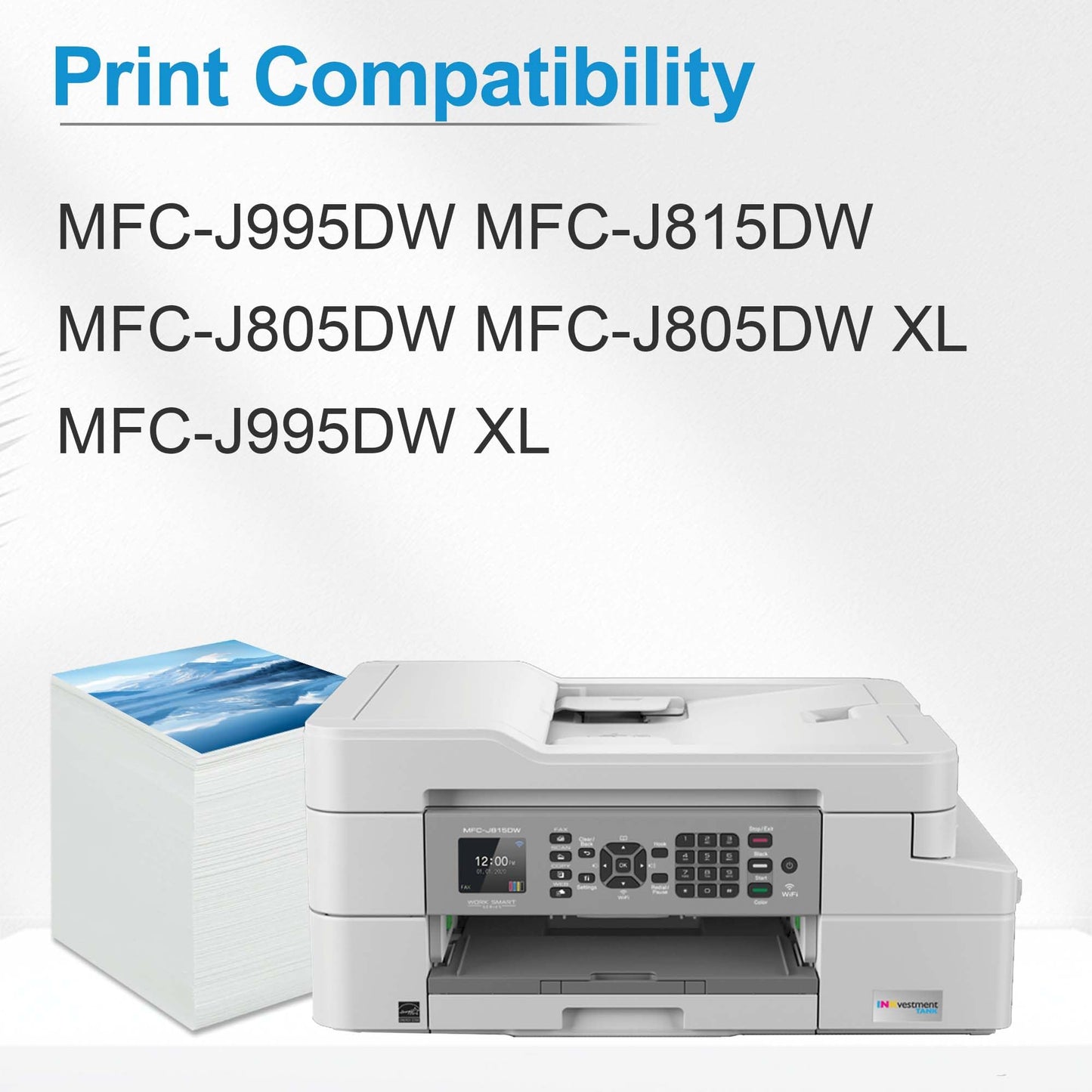 LC3035XXL LC3035 Ink Cartridges Super High Yield (4-Pack, BK/C/M/Y) Compatible Ink Cartridges Replacement for Brother LC3035 XXL LC3033XXL LC3033 with MFC-J995DW MFC-J815DW MFC-J805DW Printer