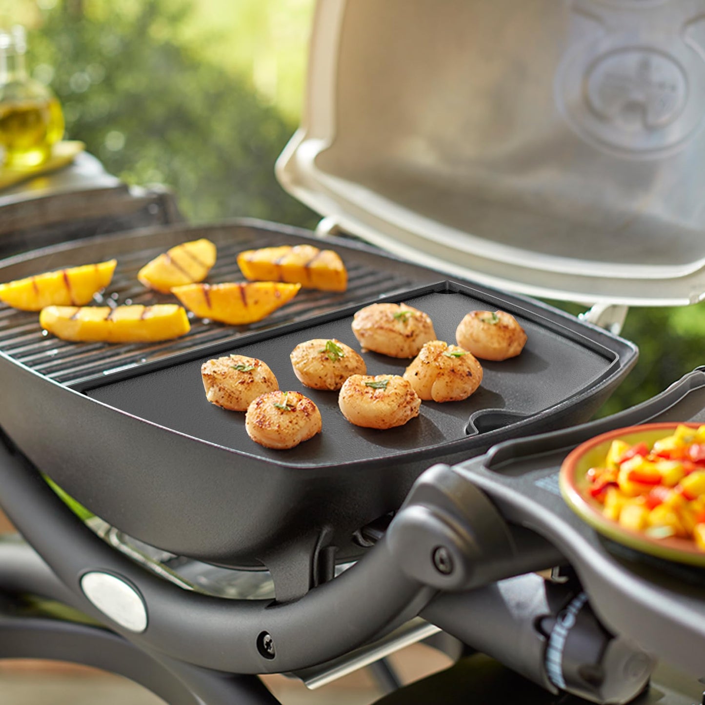 Stanbroil Cast Iron Cooking Griddle for Weber Q100 and Q1000 Series Grills, Replacement for Weber 6558