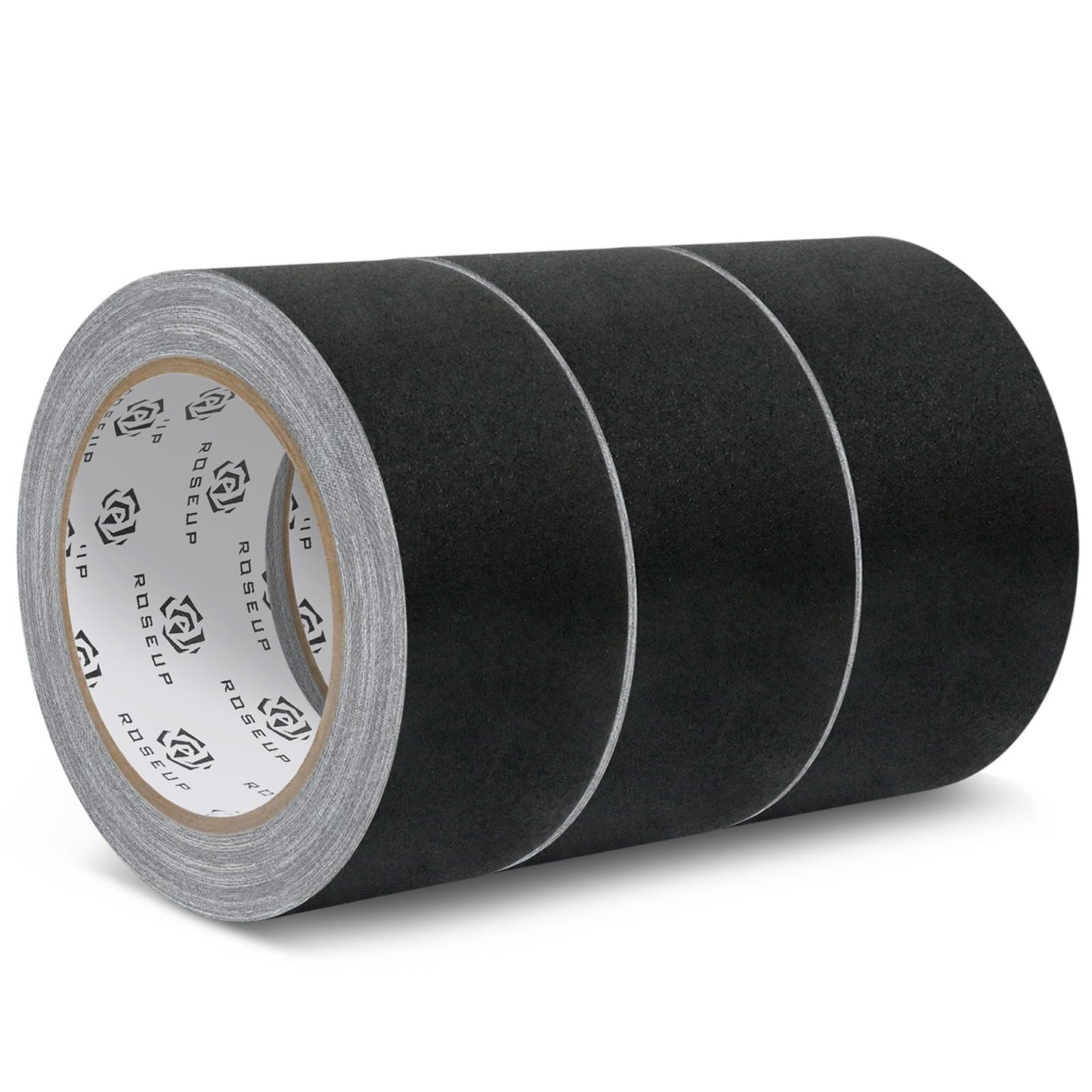 ROSEUP Black Gaffer Tape 3 Pack, 2 Inch x 30 Yards Heavy Duty Professional Gaffers Tape, Matte Non-Reflective, Residue-Free for Photography & Stage