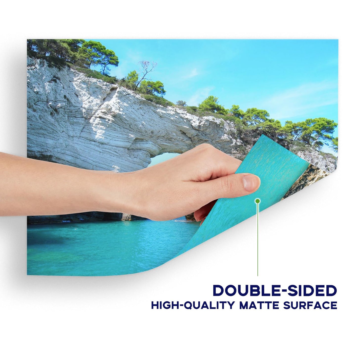 13 x 19 Double Sided Photo Paper Matte, Goefun 200GSM/54LB Inkjet Printer Paper for Posters and Art Prints, 100 Sheets