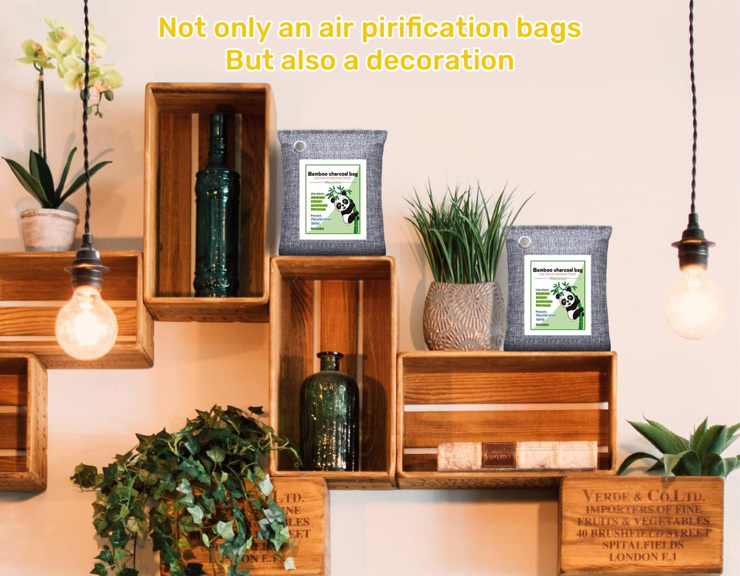 Mayunuo Activated Charcoal Odor Absorber for Strong Odor in Basement, Cars, Closets, Smoke, Shoes. 16 Pack Bamboo Charcoal Air Purifying Bags Deodorizer Odor Eliminator for Home