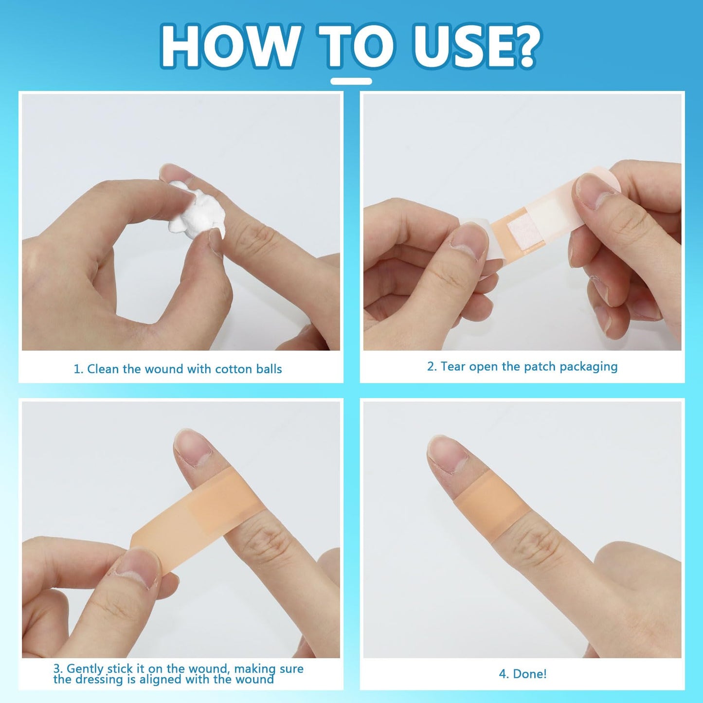 3000 Pcs 1" x 3" Adhesive Bandages Bulk Breathable Adhesive Bandages Waterproof Bandages for Homeless Care Supplies Donation Sensitive Skin Nurses Businesses Travel First Aid Kits