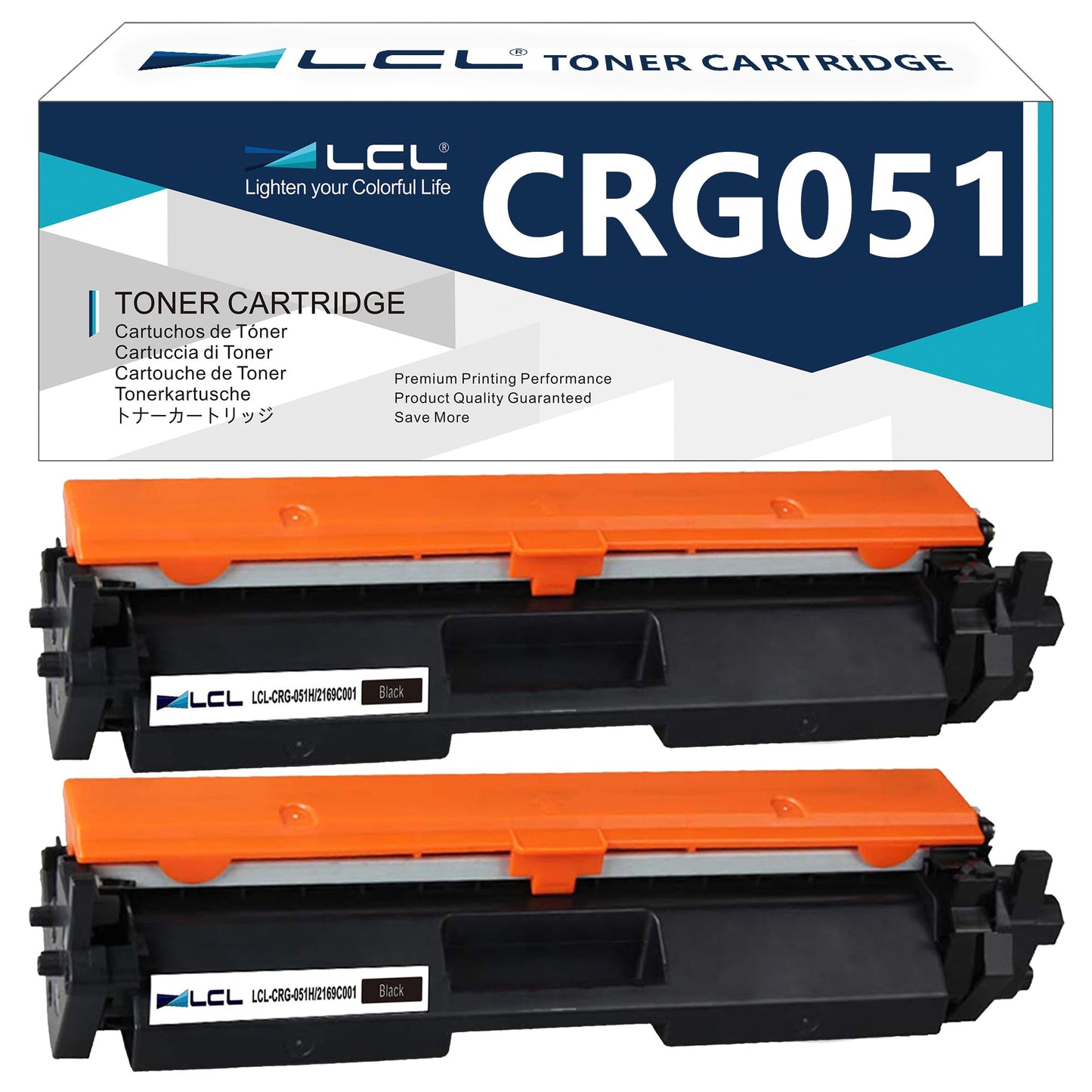 051 Black Toner Cartridge Comaptible for Canon 051 051H Toner Cartridge CRG051 CRG051H for Canon ImageCLASS MF263dn MF264dw MF266dn MF267dw MF269dw LBP161dn LBP162dw LBP1692dwkg (2-Pack)