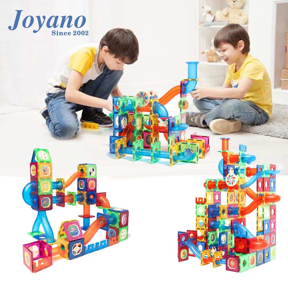 Joyano 171 Pcs Marble Run Premium Big Block Set, Construction Building Blocks Toys, STEAM Educational Building Block Track Toy