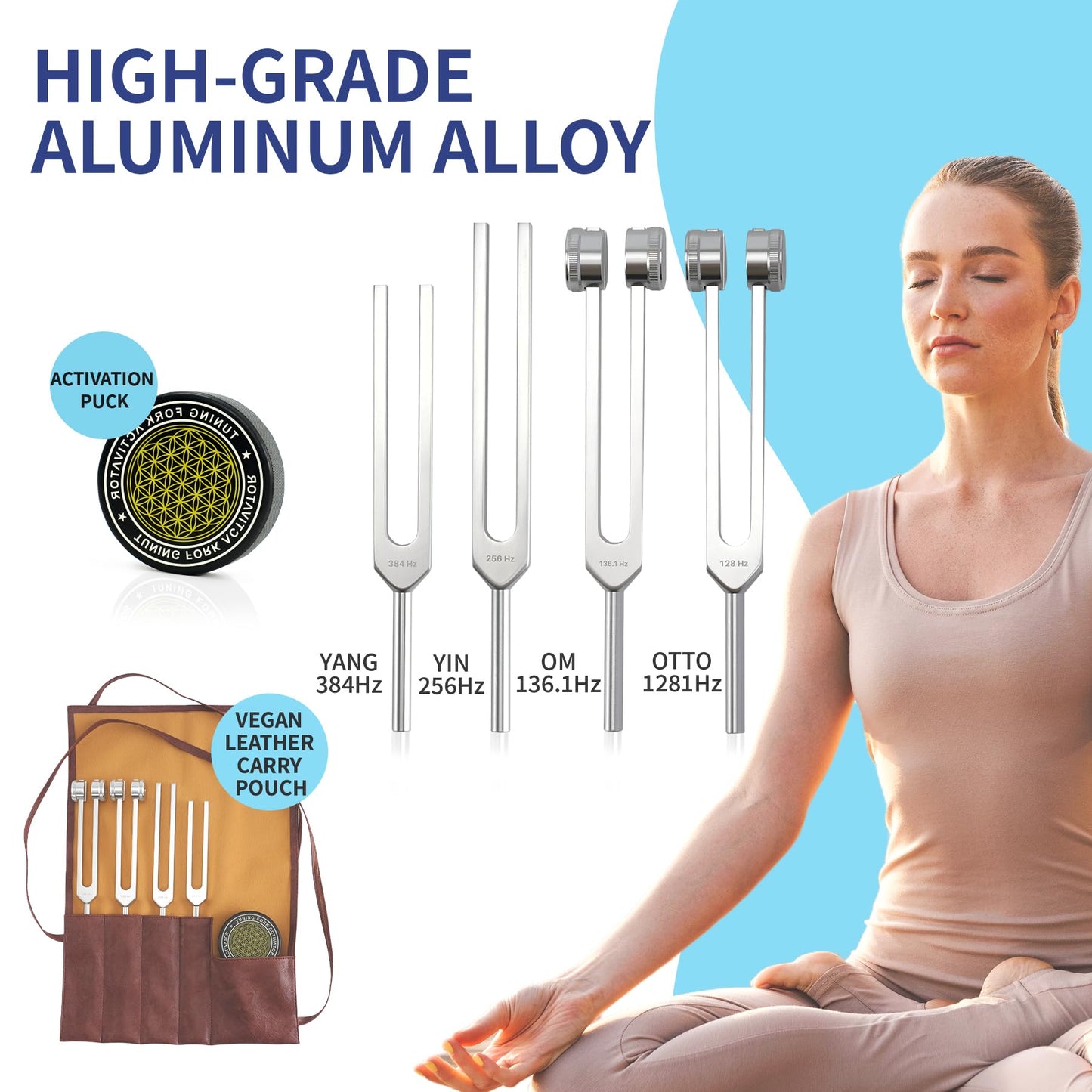 Resonance Tuning Forks for Healing Set