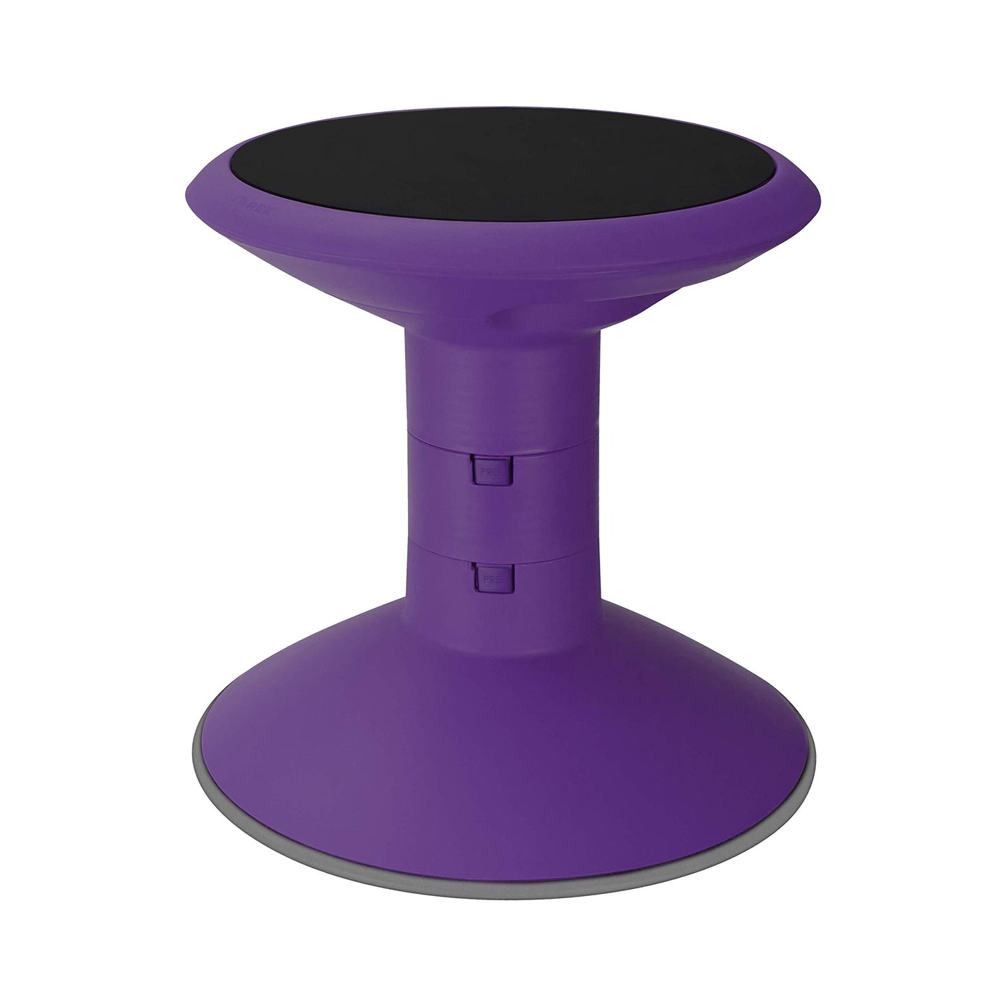 Storex Wiggle Stool – Active Flexible Seating for Classroom and Home Study, Adjustable 12-18 Inch Height, Violet (00307A01C)