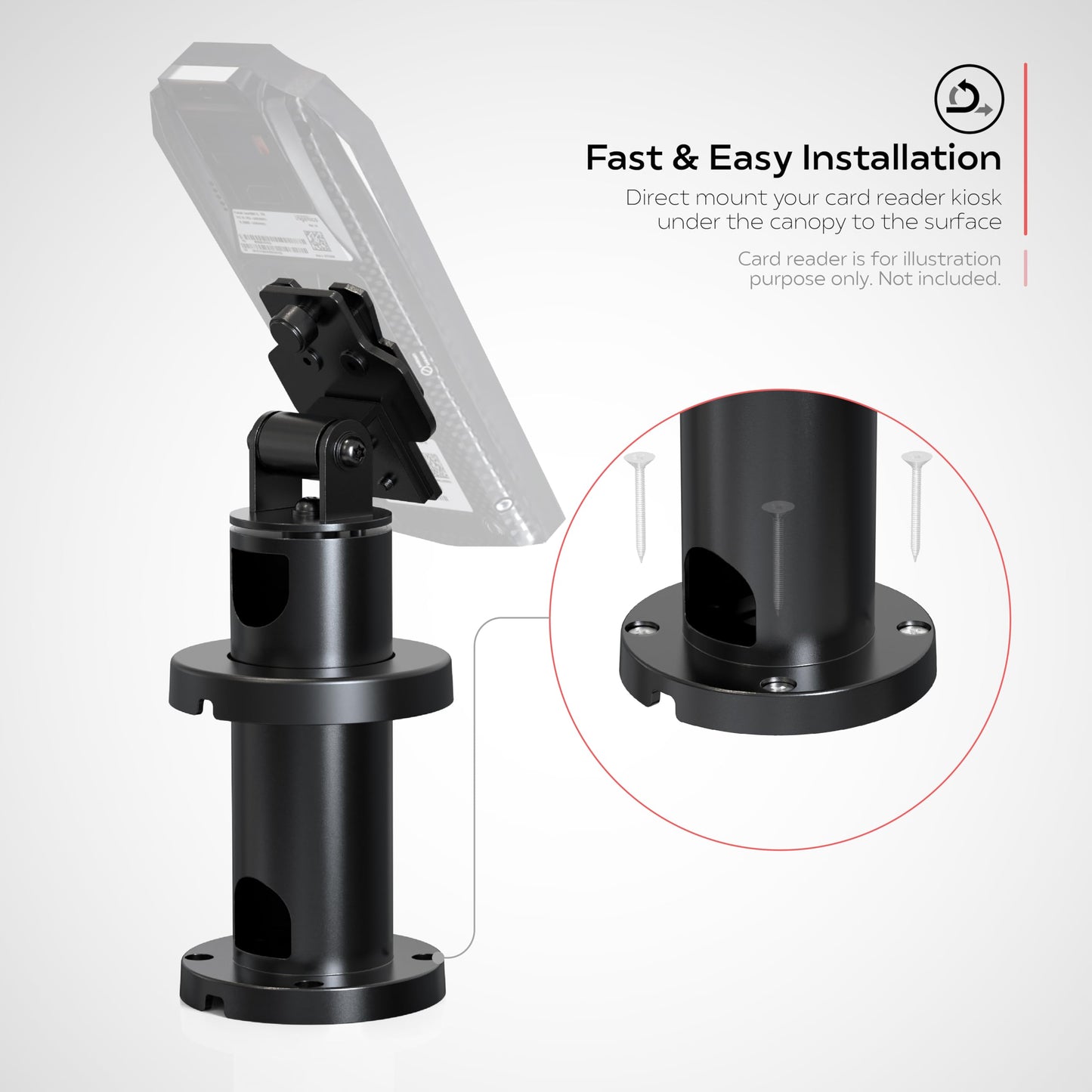 Ingenico Lane Rotating Stand - Mount Stand for Ingenico Lane/3000/5000/7000/8000 - (PAD-INGENDM)