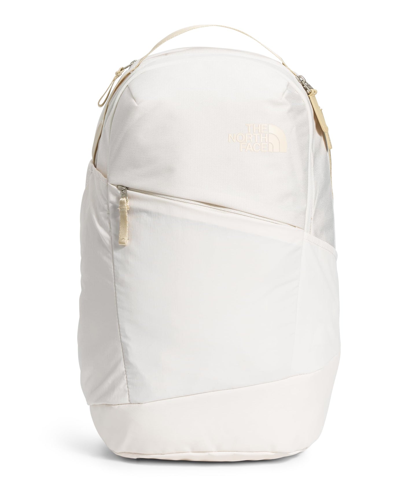 THE NORTH FACE Women's Isabella 3.0 Backpack | Everyday Travel Bag with 16" Laptop Sleeve, Water Repellent Finish, Gardenia White Dark Heather/Gravel-NPF, One Size