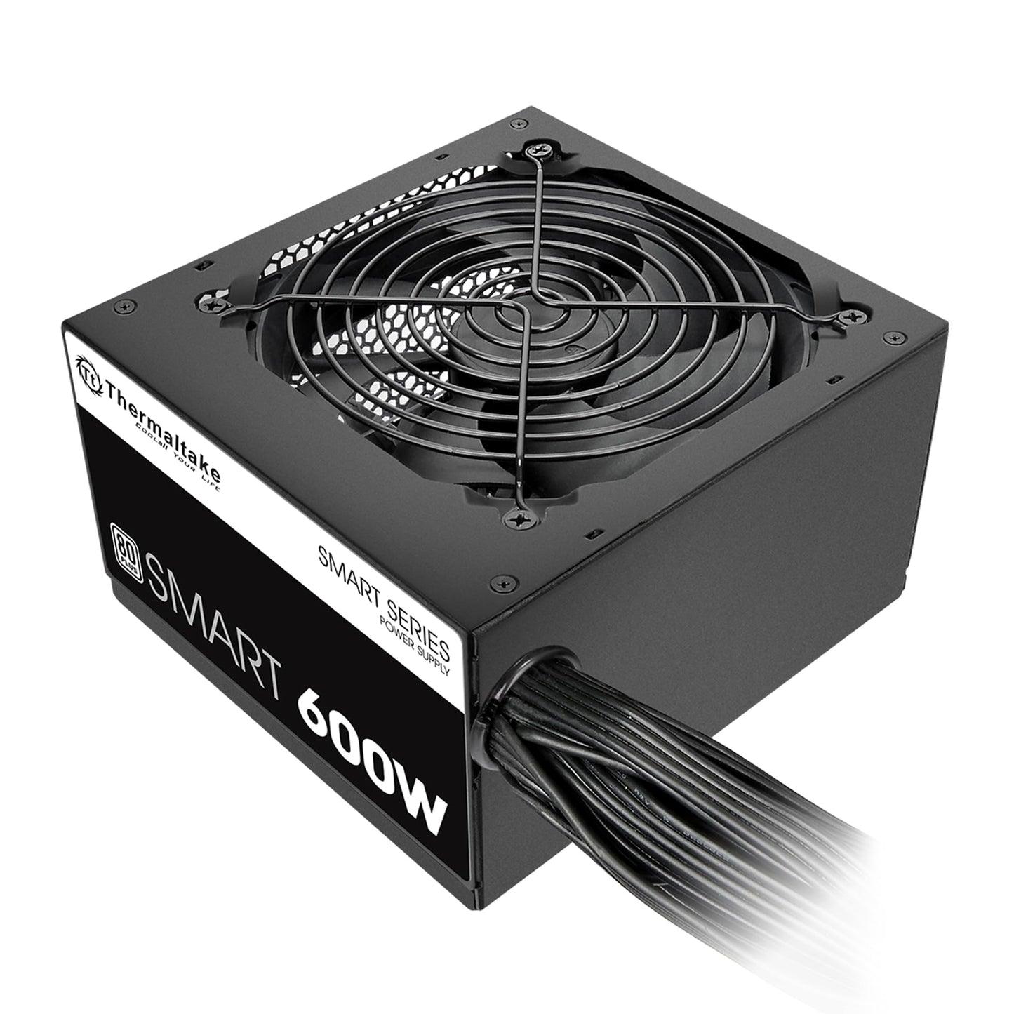 Thermaltake Smart 600W ATX 12V V2.3/EPS 12V 80 Plus Certified Active PFC Power Supply PS-SPD-0600NPCWUS-W