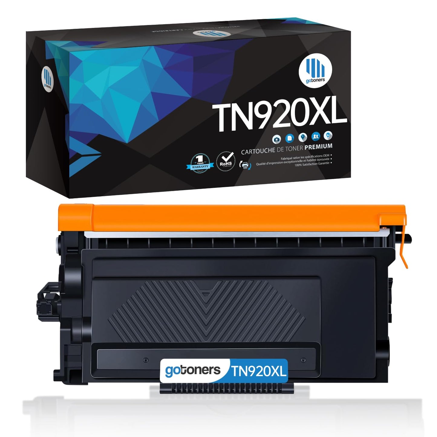 TN920XL TN920 Toner Cartridge for Brother TN920 TN-920 TN920XL TN-920XL Black High Yield (with Chip) Compatible with Bother HL-L5210DW MFC-L5710DW Printer