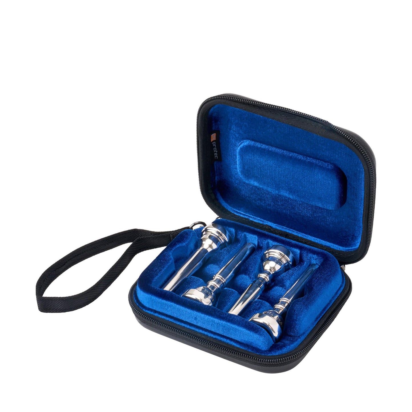 Protec Zip Trumpet Mouthpiece Case (6-Piece), Black, Model BM214