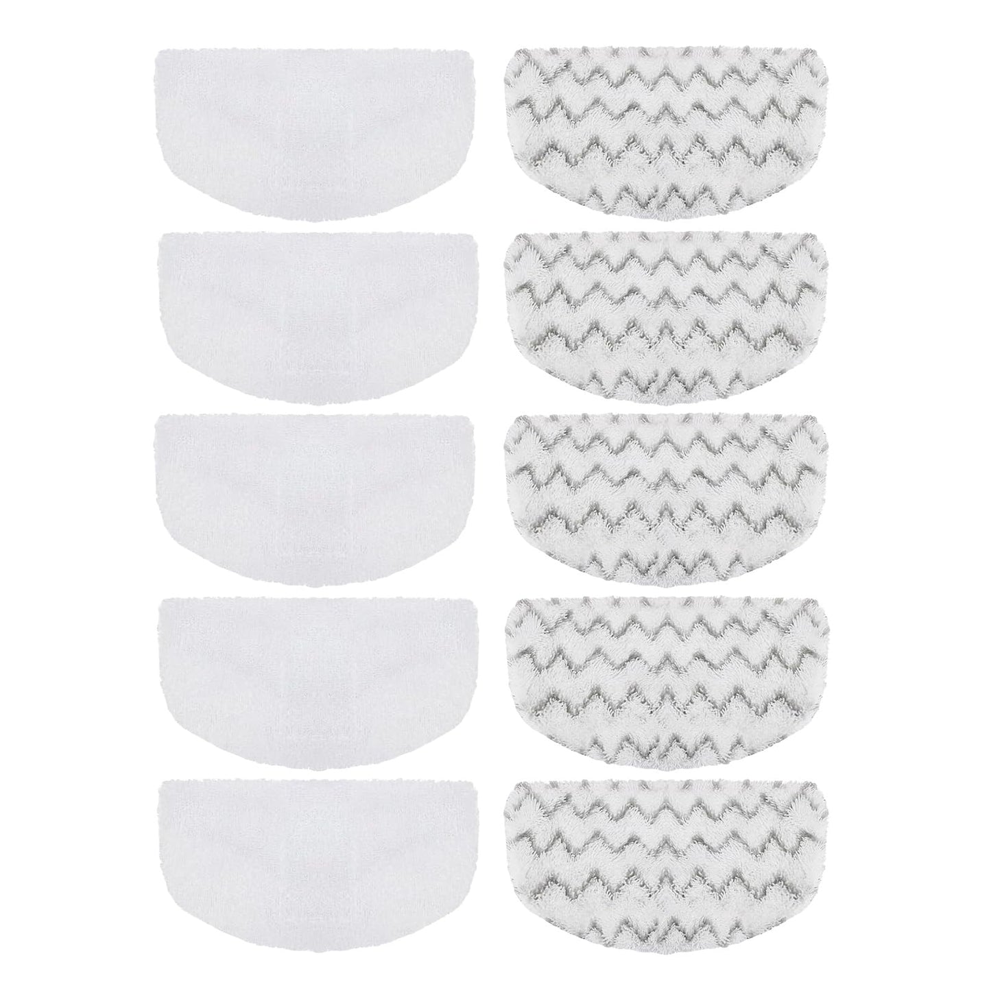 10 Pack Steam Mop Replacement Pads Compatible with Bissell Powerfresh Steam Mop 1940 1806 1544 2075 2685A 2181 2814 Series, Model 19401 1940A 1940W 19405 2075A 2685A 5938, Microfiber Reusable