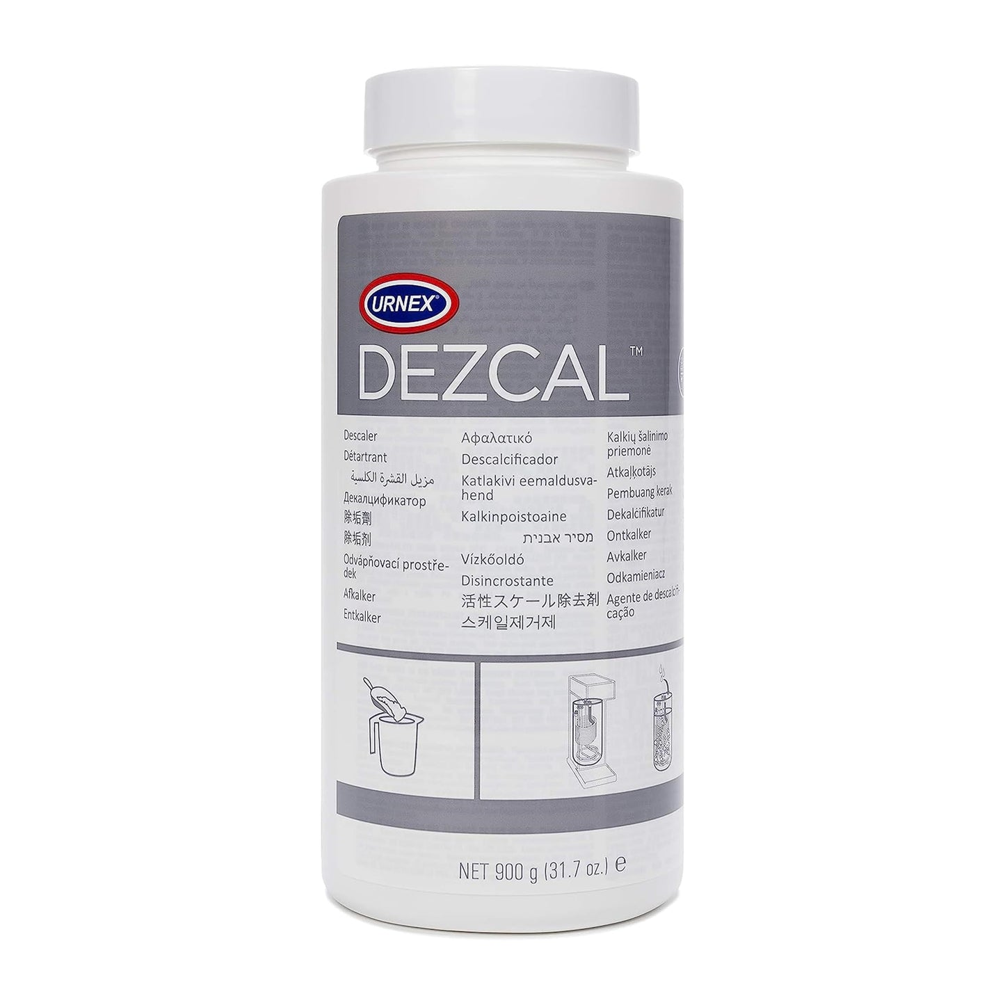Urnex Dezcal Activated Scale Remover, 900g Bottle