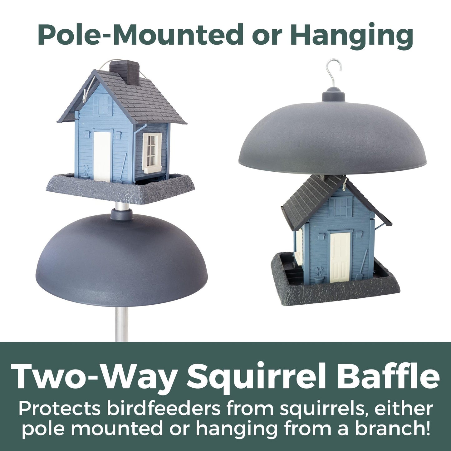 North States Mypet Two-Way Squirrel Baffle, Grey