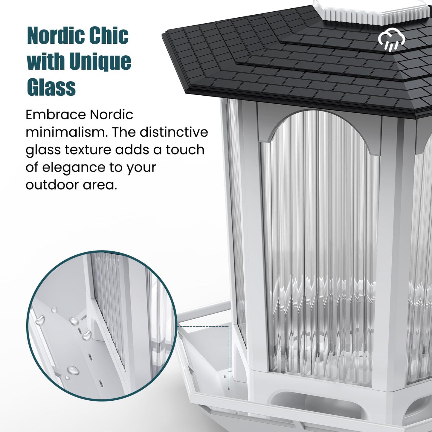 2 Pack Solar Bird Feeders for Outdoors Hanging - Attract Wild Birds & Cardinals, Elegant Minimalist Design, Garden Décor, Unique Gift