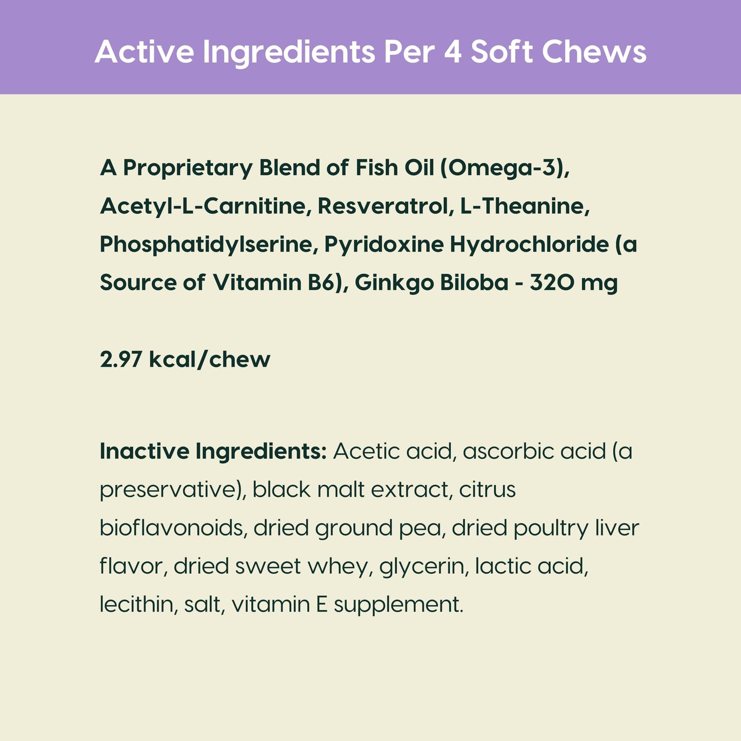 Ark Naturals Gray Muzzle Brain's Best Friend Dog Chews for Senior Dogs, Supports Cognitive Health and Enhances Brain Retention, Functional Natural Ingredients, 90 Count