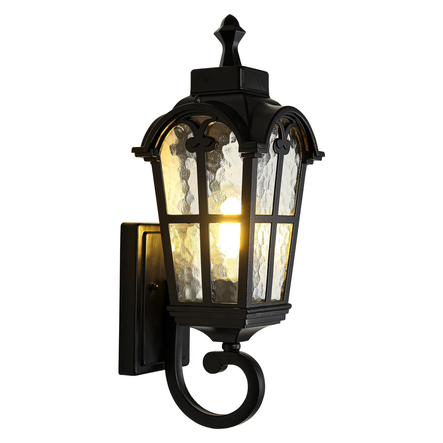 Outdoor Wall Light Fixtures Waterproof Porch Lights Anti-Rust Matte Black Exterior Lighting Fixtures Sconce Lights Outdoor Wall Lantern for Patio Front Door Garage
