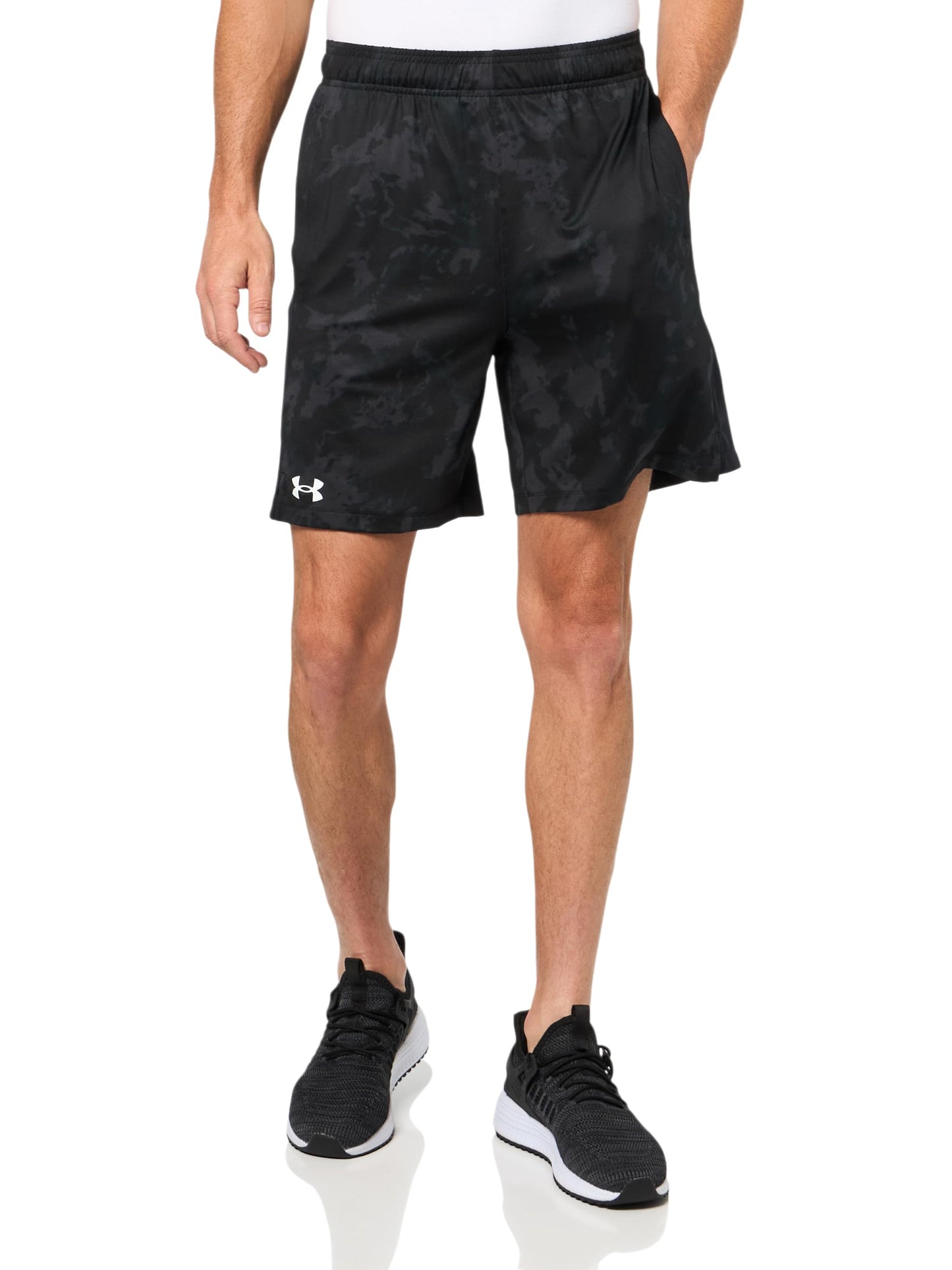Under Armour Men's Train Stretch 2.0 Shorts, (003) Black / / White, X-Large