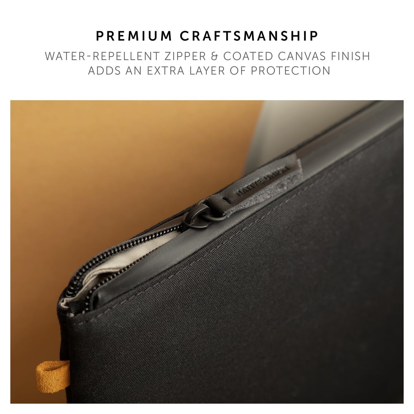 Native Union W.F.A MacBook Sleeve 14" – Minimalist Slim Sleeve Made of Recycled Materials – 360-Degree Protection – Compatible with MacBook Pro 14” M4(2024), Pro 13” M2 & Air 13" M3– Slate Green