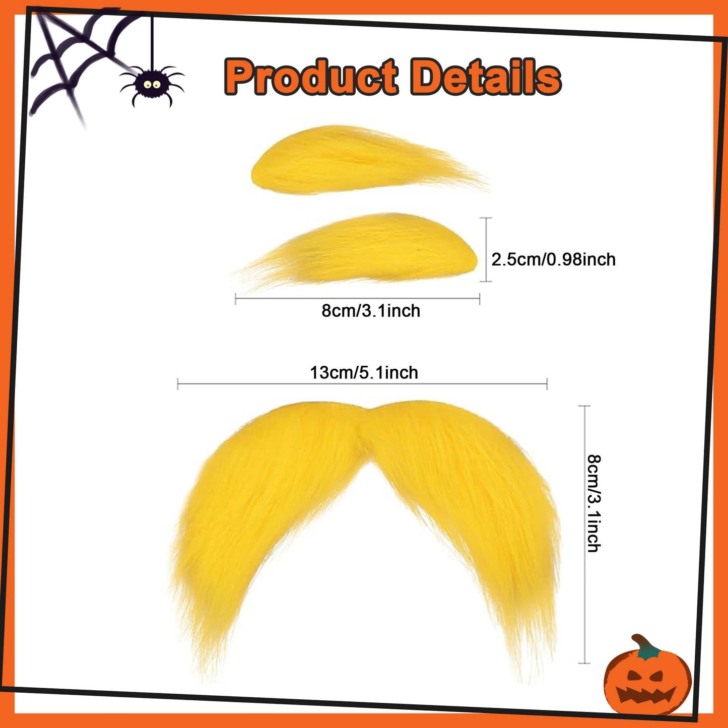 Littledropet Dog Costume with 3 Packs Yellow Mustache Eyebrows,Halloween Costume Cosplay Outfits for Medium Large Dogs,Dog Hoodie Sweatshirt Funny Clothes Pet Apparel,5XL