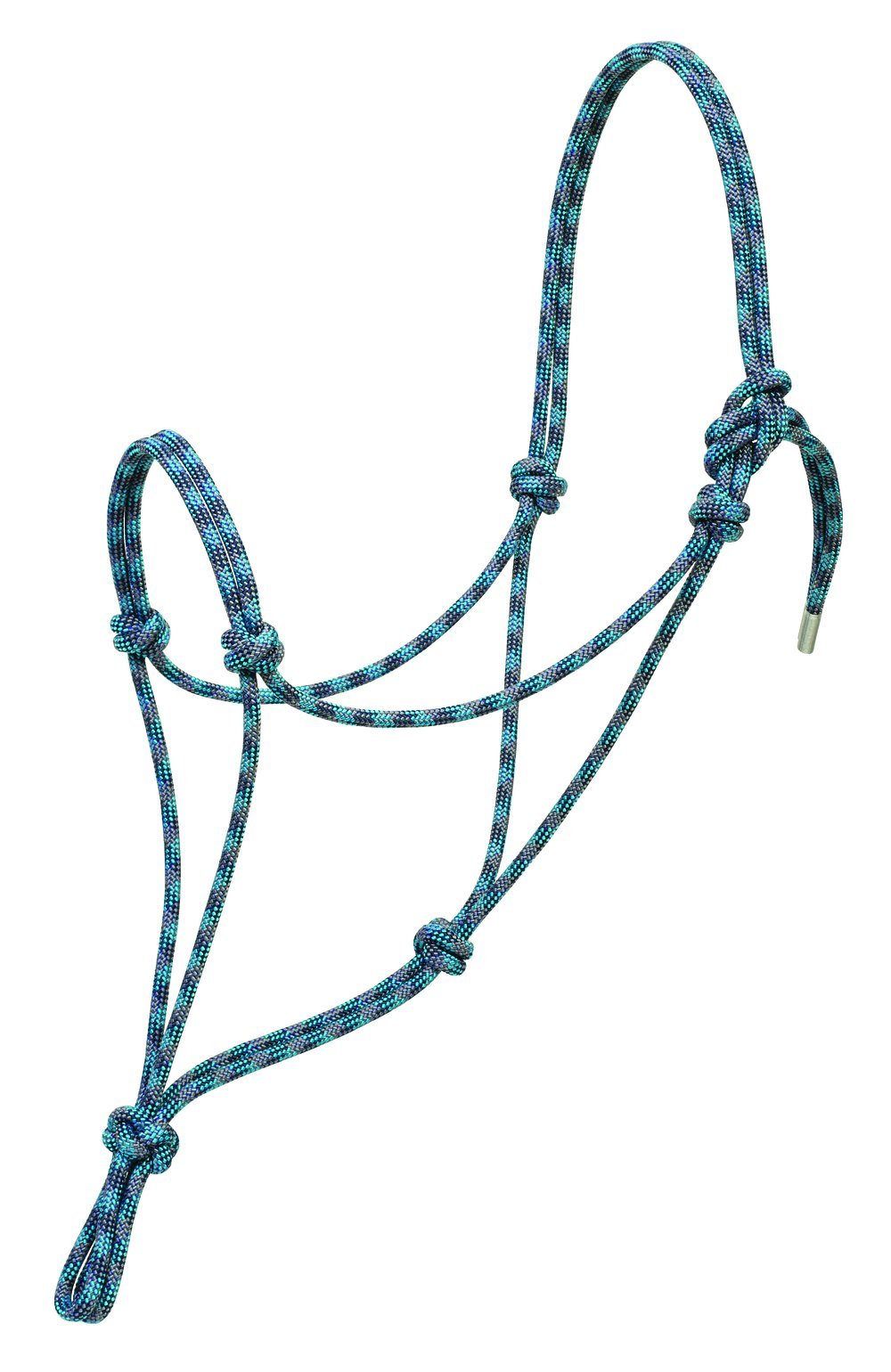 Silvertip Weaver Leather No. 95 Rope Halter, Pacific Blue/Navy/Turquoise, Large, (35-9506-W33)