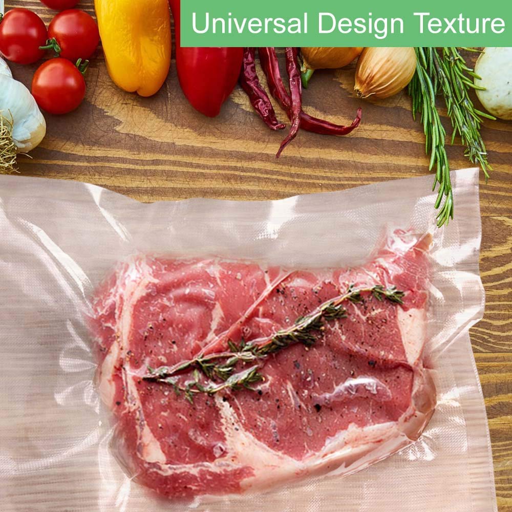 O2frepak 400 Quart 8" x 12" Vacuum Sealer Bags for Food,BPA Free and Heavy Duty Vacuum Seal Food Bags,Great for Sous Vide Vaccume Sealer PreCut Bag